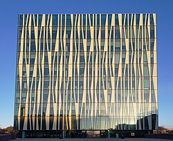 Façade of the Sir Duncan Rice Library in Old Aberdeen