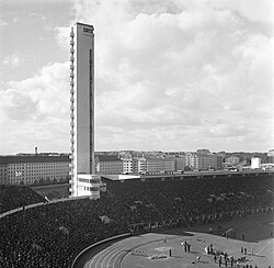 Helsinki Olympic Stadium in 1938