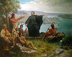 Père Marquette and the Indians (1869), by Wilhelm Lamprecht