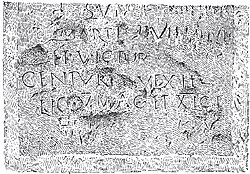 Roman Inscription found near Battir mentioning the 5th and 11th Roman Legions