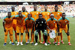 The national football team of the Côte d'Ivoire in 2022