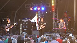 The Chills performing at Indietracks in rural Derbyshire in 2014