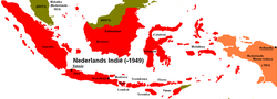 In the Dutch East Indies (present day Indonesia and Malacca, Malaysia), Dutch was used by only a limited educated elite.[76]