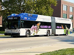 Hydrogen-powered MTD bus in Champaign–Urbana