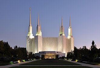 Photograph of Washington D.C. Temple in 2011