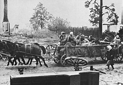 German refugees from East Prussia, 1945