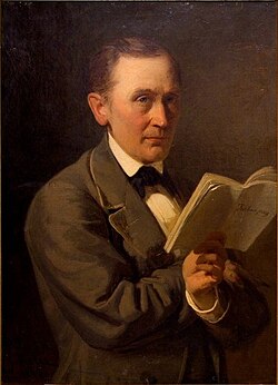 Friedrich Reinhold Kreutzwald (1803–1882), author of the Estonian national epic Kalevipoeg (by Johann Köler, 1864)
