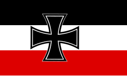 War flag of Nazi Germany adopted in 1933 and abolished in 1935.