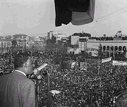 Gamal Abdel Nasser at Aleppo, 1960