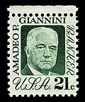 Amadeo P. Giannini on a 1973 stamp