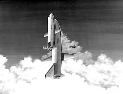 Maxime Faget's DC-3 concept employed conventional straight wings.