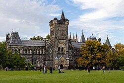 University College on the University of Toronto's St. George campus. University College is one of eleven constituent colleges of the University of Toronto.