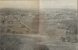 Birds-eye view of Sonoma, 1906