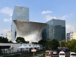 Headquarters of América Móvil in Mexico City, the largest mobile network operator outside Asia