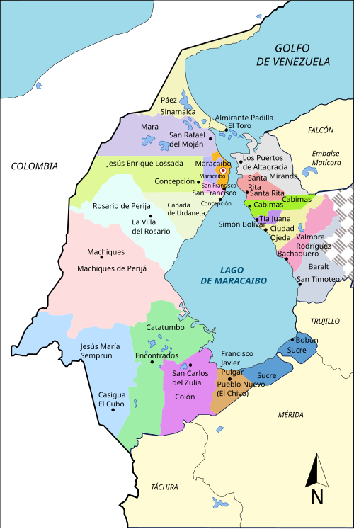 Zulia by municipality