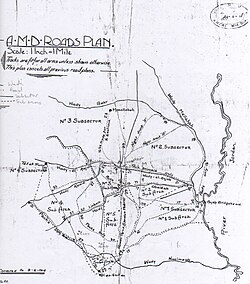 Australian Mounted Division Roads Plan