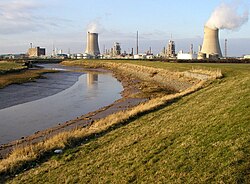 The BP chemicals plant in Saltend near Hull, England