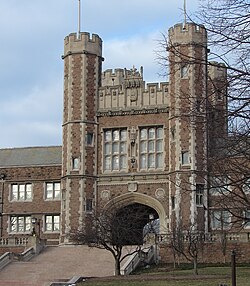 Brookings Hall is at Washington University in St. Louis.