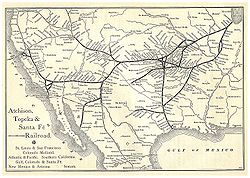 The second transcontinental railroad: the "Santa Fe Route" – 1891.