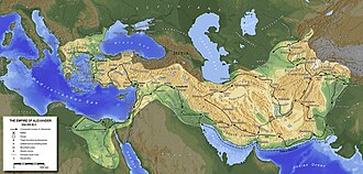 Alexander's empire and his route