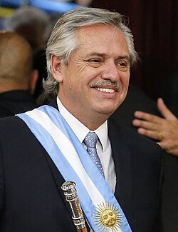 The announcement of the lockdown by President Alberto Fernández was generally well received, although there were concerns with its economic impact.[167]