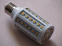 High-power LED "corn cob" lamp