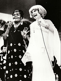 With Carol Channing on a TV special One More Time (1974)
