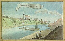 View of Valmiera in 1795