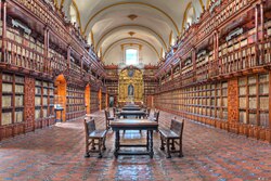 Biblioteca Palafoxiana in Puebla City, Mexico (founded 1646)