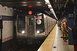 The New York City Subway, one of the busiest transit systems in the world, used by over two billion passengers annually