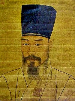 Portrait of the neo-Confucian scholar, Cho Kwangjo (1482–1519)