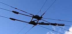 Trolleybus wire switch (Type Soviet Union)
