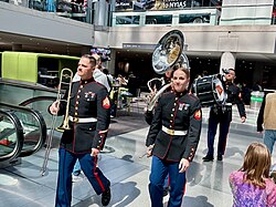 United States Marine Band at the New York Auto Show