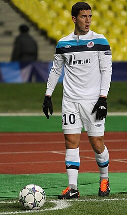 Hazard playing for Lille in 2011