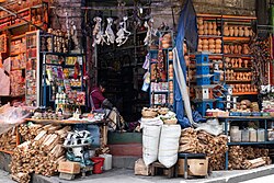 The Witches' Market in the city center, a popular spot for tourists