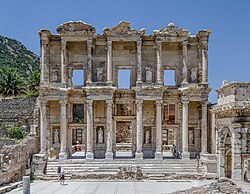 The Library of Celsus in Ephesus, Turkey. Turkey is the largest marble exporter in the world.