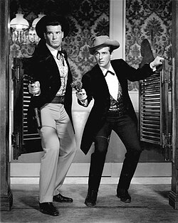 James Garner and Jack Kelly in Maverick (1957)