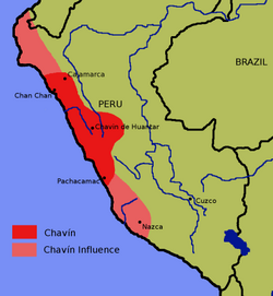The area of the Chavín and site of Chavín de Huántar