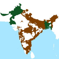 Territorial extent of Pakistan and India upon independence