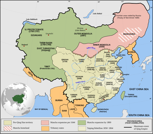 The Qing Empire ca. 1820