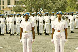 Ghanaian women serve as UN Peacekeepers.