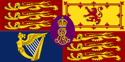 The royal standard considered by Edward but ultimately rejected.