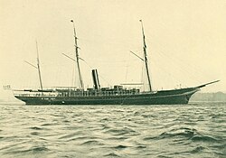 The 1898 steam yacht Niagara, built for Howard Gould.