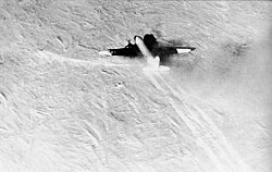 A U.S. Navy R4D-5L was the first aircraft to land at the South Pole, 31 October 1956 for Operation Deep Freeze II