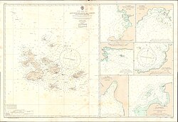 Admiralty chart of the Galápagos (1953)