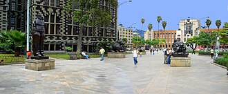 Botero Plaza in Botero's hometown of Medellín is a popular tourist site.