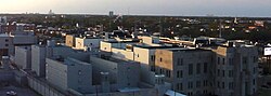 Rear of the current Orleans Parish Criminal Courts Building, showing its original prison facilities in 2012