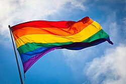 The rainbow flag is a symbol of gay pride