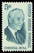 Cordell Hull on a 1964 stamp