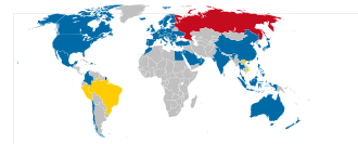 Map of countries with IKEA stores